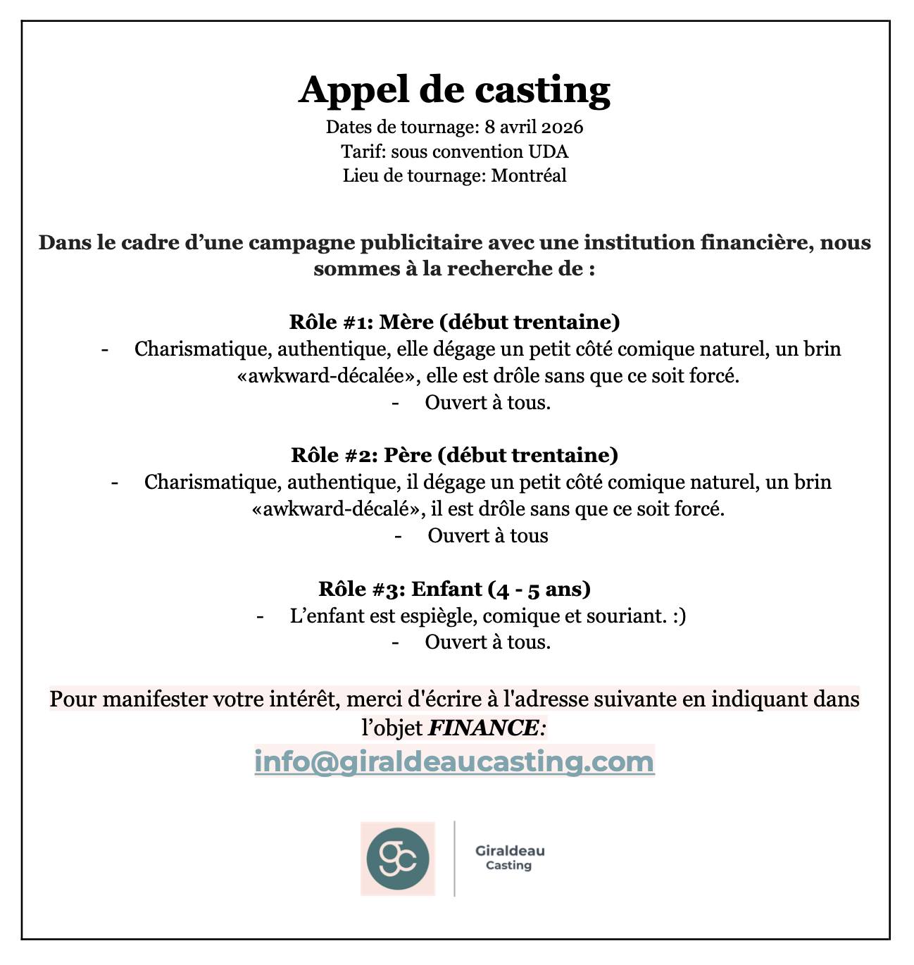 Institution financière mère père enfant