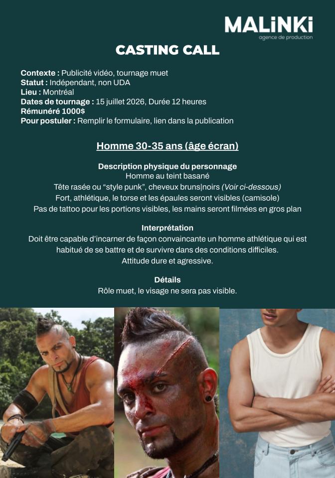 Aperçu du visuel de casting Malinki