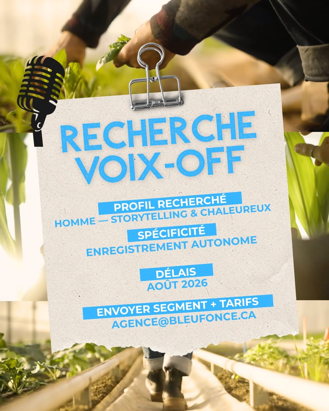 Bleu Foncé — voix-off masculine