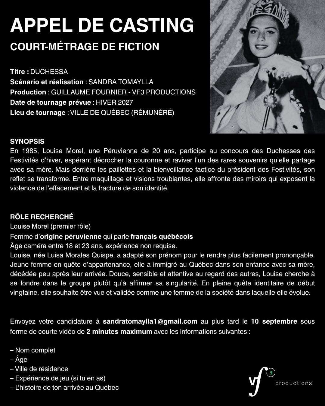 Visuel du casting Duchessa
