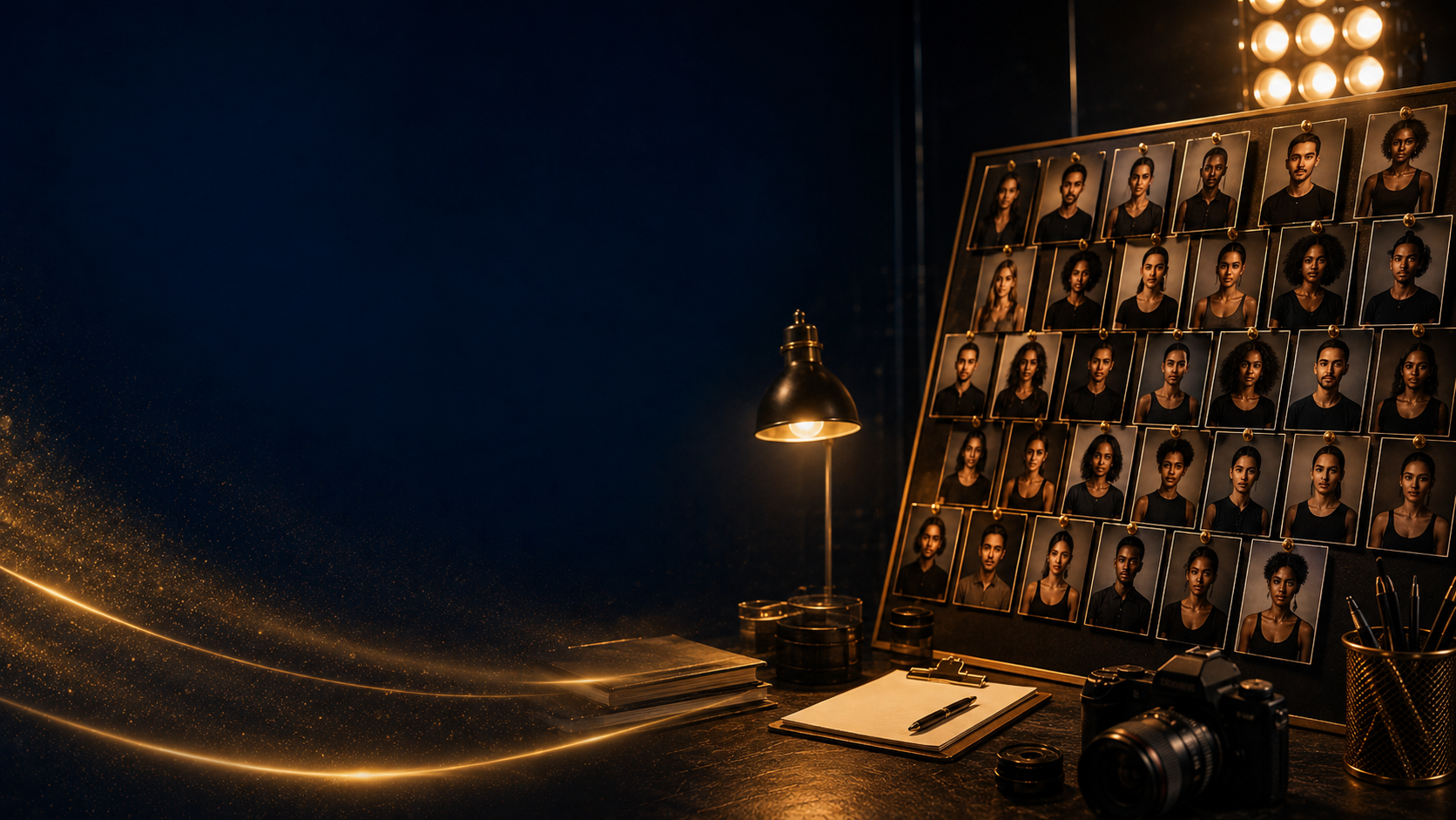 Tableau représentant différentes occasions de casting